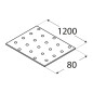 Plaque Perforée Pp93 - 80X1200X2.0 mm - D-Work Plaque Perforée Pp93 - 80X1200X2.0 mm - D-Work