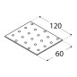 20 Plaques Perforées Pp29 - 60X120X2.0 mm - D-Work 20 Plaques Perforées Pp29 - 60X120X2.0 mm - D-Work