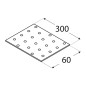 20 Plaques Perforées Pp30 - 60X300X2.0 mm - D-Work 20 Plaques Perforées Pp30 - 60X300X2.0 mm - D-Work