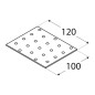 20 Plaques Perforées Pp31 - 100X120X2.0 mm - D-Work 20 Plaques Perforées Pp31 - 100X120X2.0 mm - D-Work
