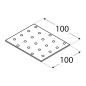 20 Plaques Perforées Pp35 - 100X100X2.0 mm - D-Work 20 Plaques Perforées Pp35 - 100X100X2.0 mm - D-Work