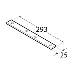 20 Connecteurs Étroits Lw7 - 293X25X5.0 mm - D-Work