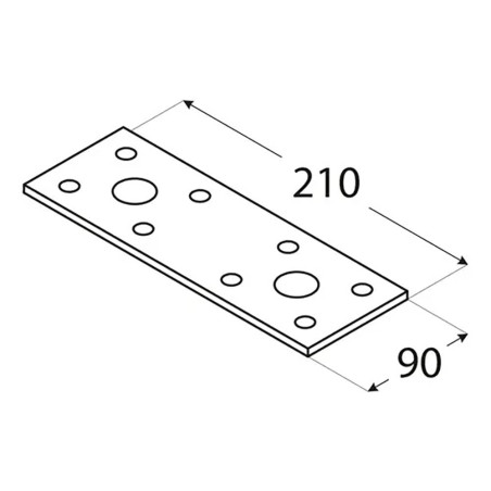 20 Connecteurs Plat Lp6 - 210X90X2.5 mm - D-Work