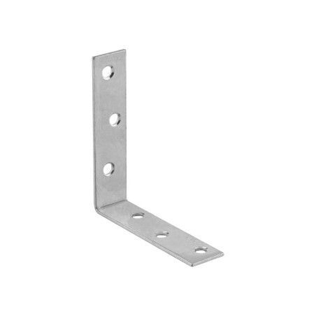 20 Équerres Étroit 80x80x19x2 mm - Acier Zingué - Fixation Robuste - D-Work