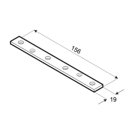 20 Connecteurs Plats Lw 160 - 156X19X2.0 mm - D-Work