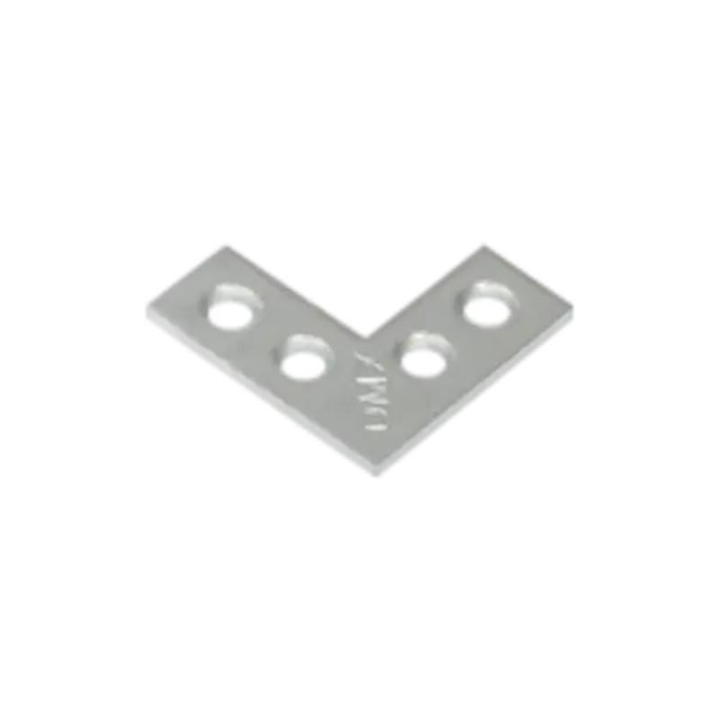 4 Équerres Plates 25x25x10x1,5 mm - Acier - Fixation Robuste - D-Work