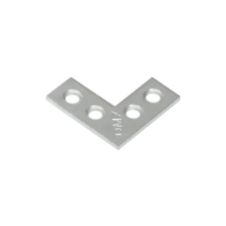 4 Équerres Plates Na 25 - 25X25X10X1.5 mm - D-Work