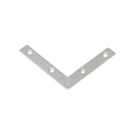 50 Équerres Plates Na 60 - 60X60X10X2.0 mm - D-Work