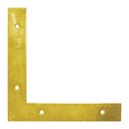 10 Plaques d’Angle NA1 150x150x25x2,5 mm - Acier - Fixation Solide - D-Work