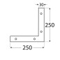 10 Plaques D'Angle Na3 - 250X250X30X3.0 mm - D-Work 10 Plaques D'Angle Na3 - 250X250X30X3.0 mm - D-Work