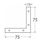 10 Plaques D'Angle 75X75X15X1.2 mm Zinguée Na75 - D-Work 10 Plaques D'Angle 75X75X15X1.2 mm Zinguée Na75 - D-Work