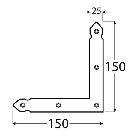 10 Plaques D'Angle Décoratives Nao 1 - 150X150X25X2.5 mm - D-Work