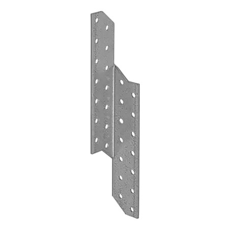 20 Connecteurs de Chevron Droit 32x210x2 mm - Acier - Fixation Robuste - D-Work