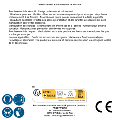 Support De Poteau PSPOD 101x180x2,5 mm - Acier - Fixation Robuste - D-Work