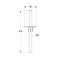 4 Poteaux Réglables PPSR 80x330x3 mm - Acier - Support Robuste - D-Work