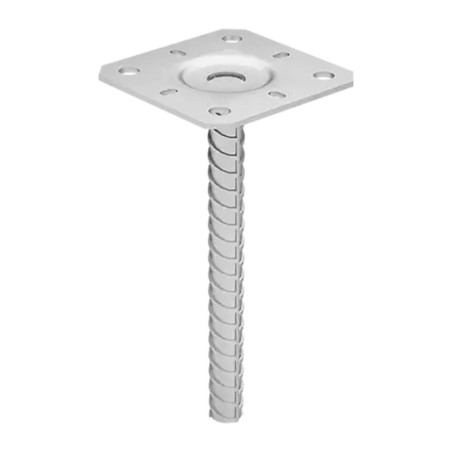 4 Pieds De Poteau Pps 100 Support - 100X205X3.0 mm - D-Work