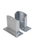 Support de Poteau PSD 121x150x2,5 mm - Acier - Fixation Robuste - D-Work
