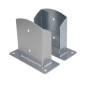 Support de Poteau PSD 161x200x3 mm - Acier - Fixation Robuste - D-Work