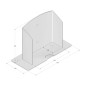 Support de Poteau PSD 201x200x3 mm - Acier - Fixation Robuste - D-Work
