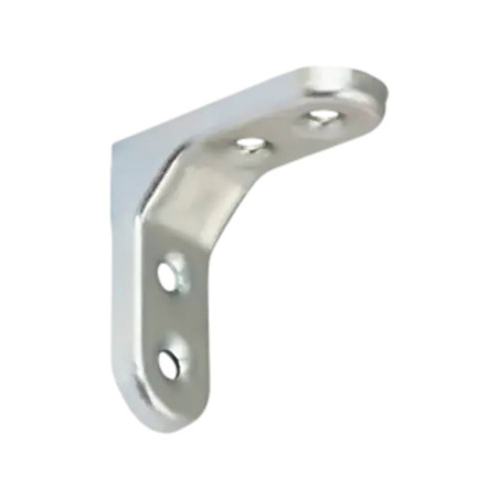 20 Équerres Acier Galvanisé 50x50 mm - Argent - Fixation Robuste - D-Work