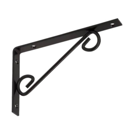 10 Équerres Décoratives Droites 200x125 mm - Noires - Fixation et Décoration - D-Work