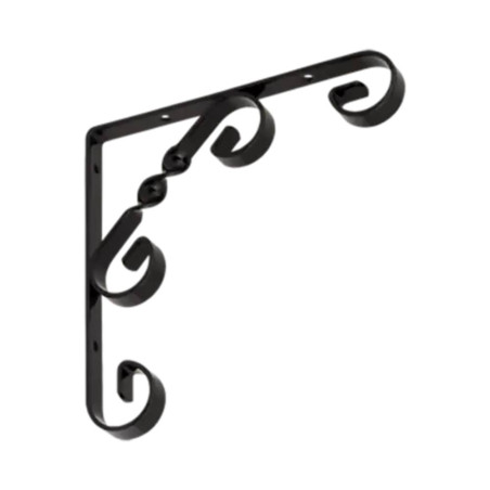 10 Équerres Décoratives 150x150 mm - Noires - Résistantes et Esthétiques - D-Work