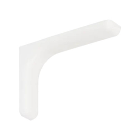 10 Équerres Avec Cache Plastique 115x78x26 mm - Blanche - D-Work