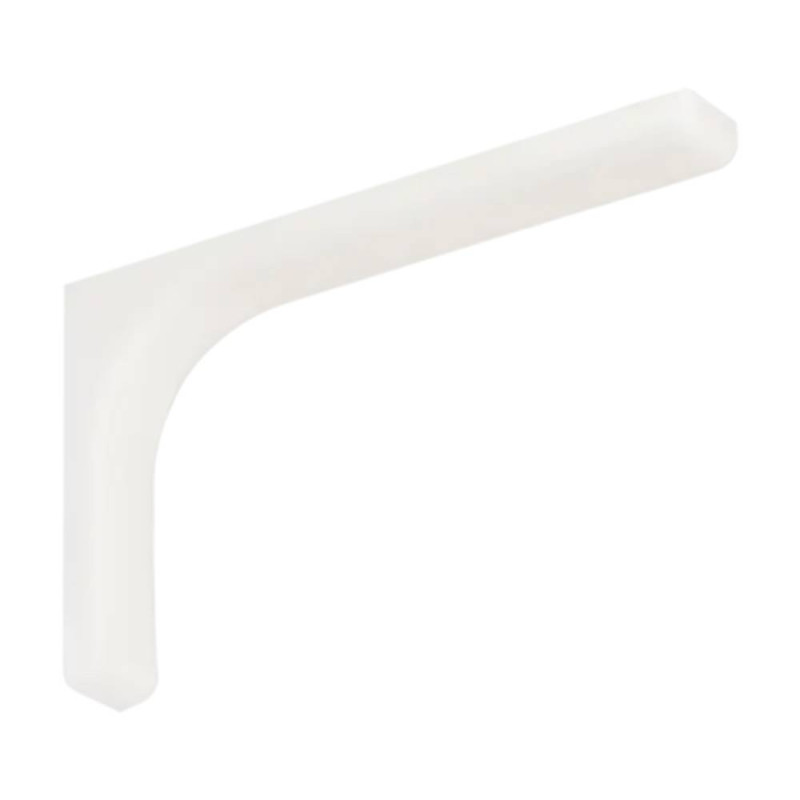 10 Équerres Avec Cache Plastique 240x145x35 mm Blanche - D-Work
