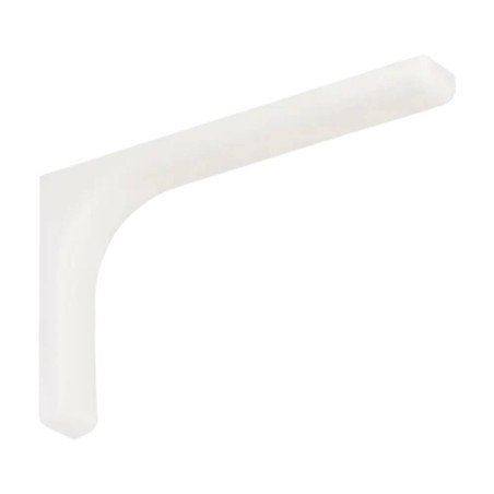 10 Équerres Avec Cache Plastique 240x145x35 mm Blanche - D-Work