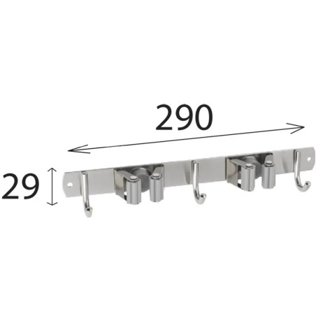 10 Supports pour Outils UMZ 300 290x29 mm - Résistants et Pratiques - D-Work