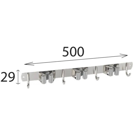 10 Supports Pour Outils Umz 500 - 500X29 mm - D-Work