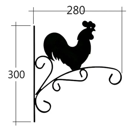 6 Supports Pour Pot De Fleurs Coq Uk 4 - D-Work