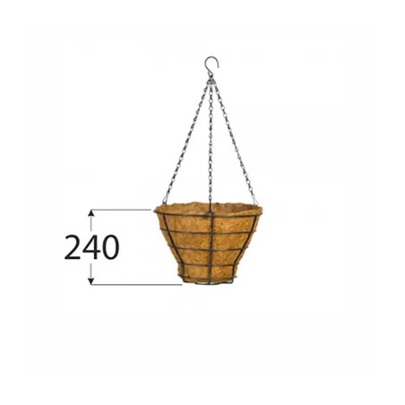 8 Paniers Suspendus Pour Fleurs Kd1 - 170X550X260 mm - D-Work
