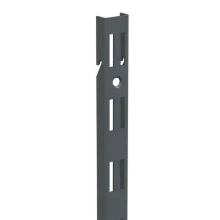 10 Montants Muraux Doubles Rainurés 2000 mm - Anthracite - Integri AWLD - D-Work