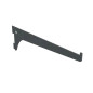 10 Consoles Simples Integri 600 mm - Anthracite - Fixation Murale Robuste - D-Work