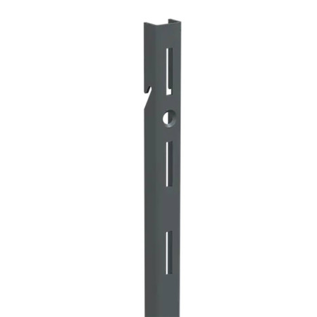 10 Montants Simples Perforés 150 mm - Anthracite Intégré - D-Work
