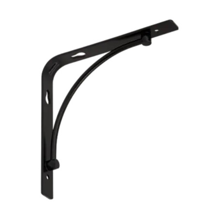 10 Équerres BOW 150x150 mm - Acier Cz Noir Mat - Fixation Robuste - D-Work