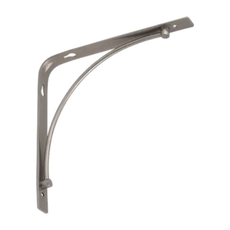 10 Équerres BOW 200x200 mm Argent Mat - D-Work
