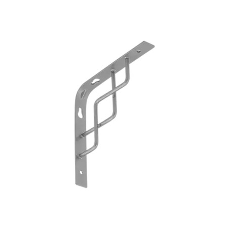 10 Équerres Square 150 Sr - 150X150 mm Argent Mat - D-Work