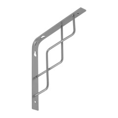 10 Équerres Square 200 Sr - 200X200 mm Argent Mat - D-Work