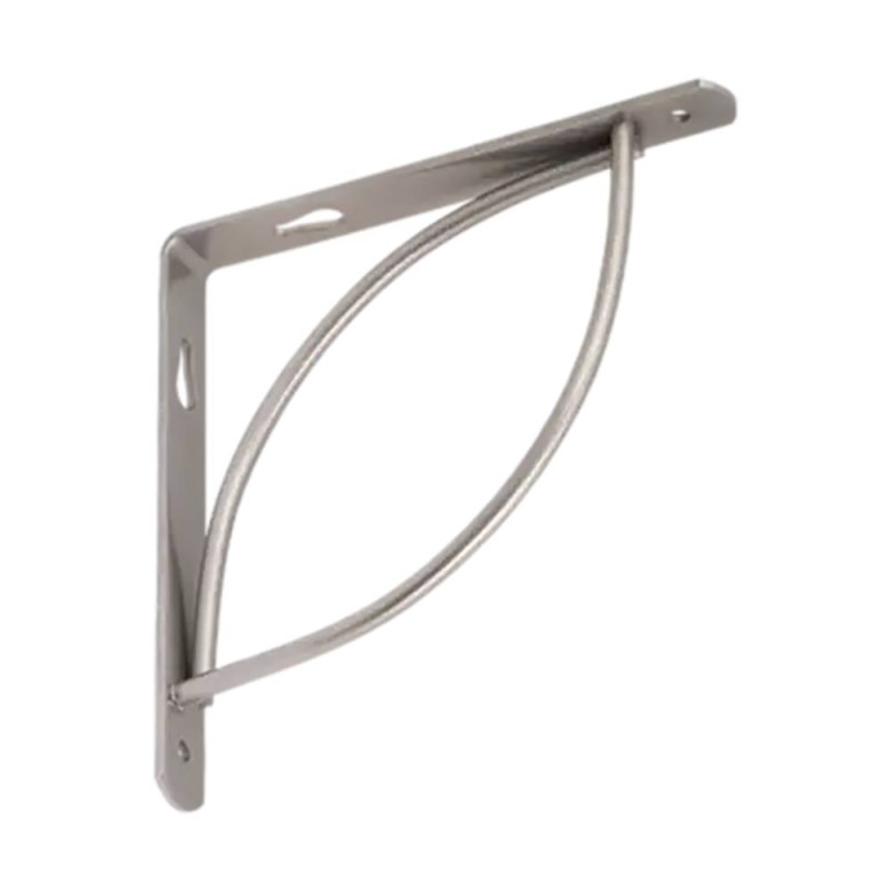 10 Équerres Tramp 150 SR 150x150 mm - Argent Mat - Fixation Robuste - D-Work