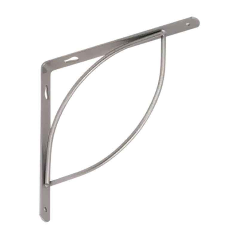 10 Équerres Tramp 200 SR 200x200 mm - Argent Mat - Fixation Robuste - D-Work
