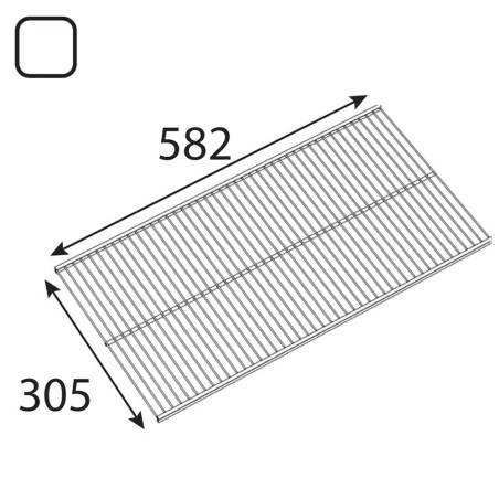 10 Étagères Filaires Integri Blanc 304.5x582 mm - D-Work