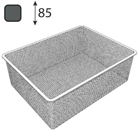 10 Paniers Grillage Intégri Anthracite 535x410x85 mm - D-Work