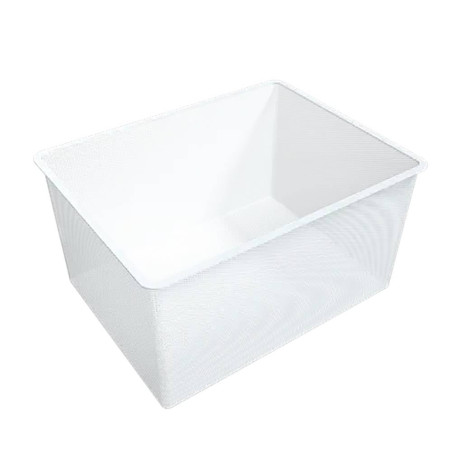 5 Paniers Grillage Intégré Blanc 53.5x41x28.5 cm - Résistants et Pratiques - D-Work