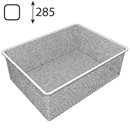 5 Paniers Grillage Intégré Blanc 53.5x41x28.5 cm - Résistants et Pratiques - D-Work