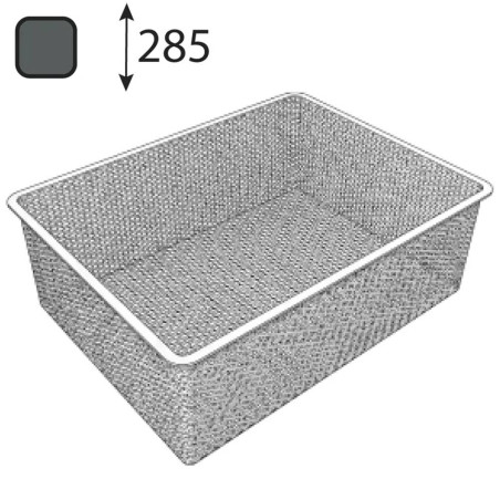 5 Paniers Grillage Intégri Anthracite 535x410x285 mm - D-Work