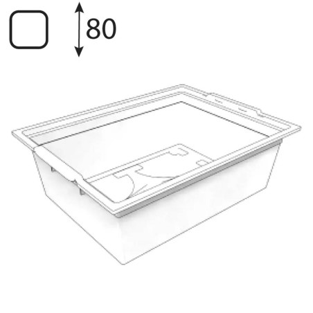 5 Boîtes PE Intégri Blanc 535x410x80 mm - Résistantes et Pratiques - D-Work