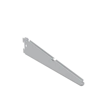 10 Consoles Inclinées 15° Intégrées 335x72 mm - Blanc - Fixation Solide - D-Work