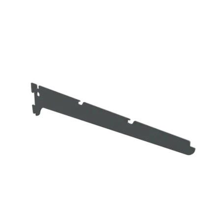 10 Consoles Simples 430x70 mm - Anthracite - Fixation Murale Robuste - D-Work